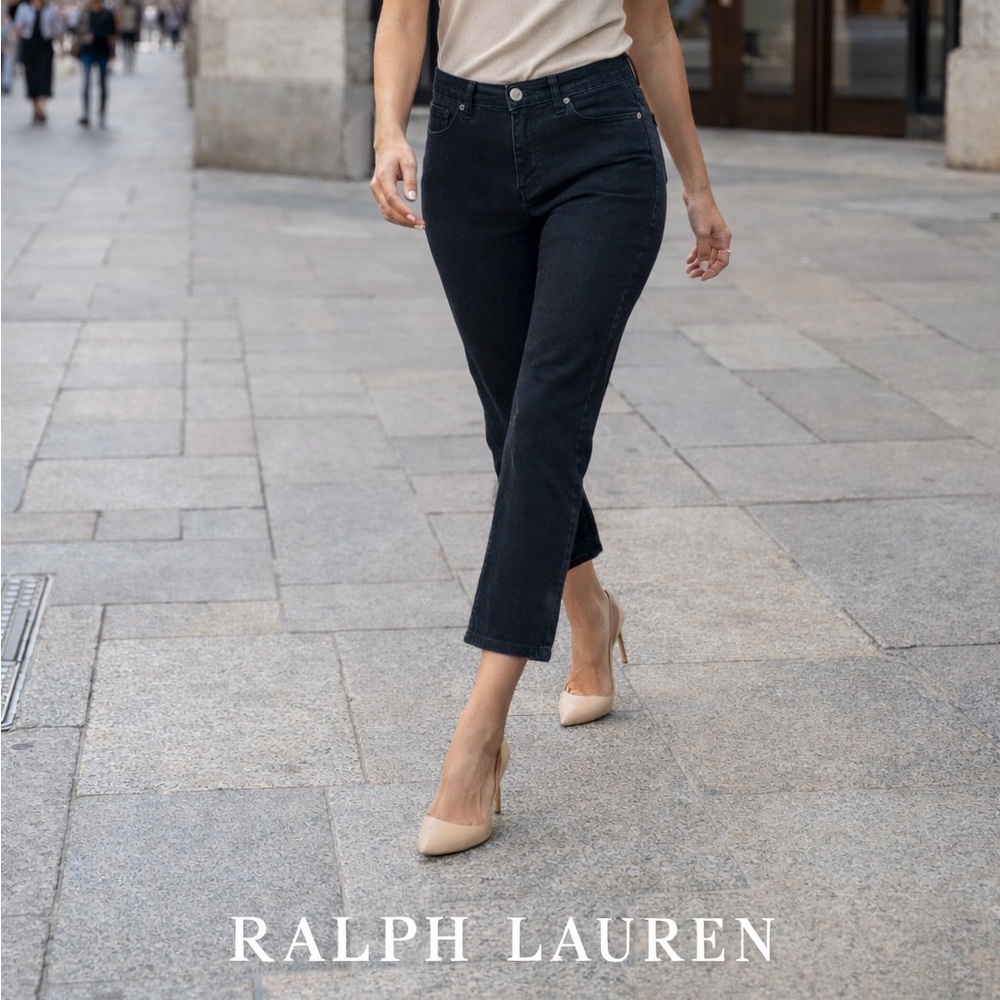 🌸Lauren Ralph Lauren Black Slim Jeans 12Petite
